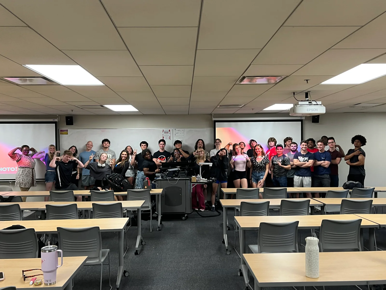 Redbird Barbell members together at a club meeting