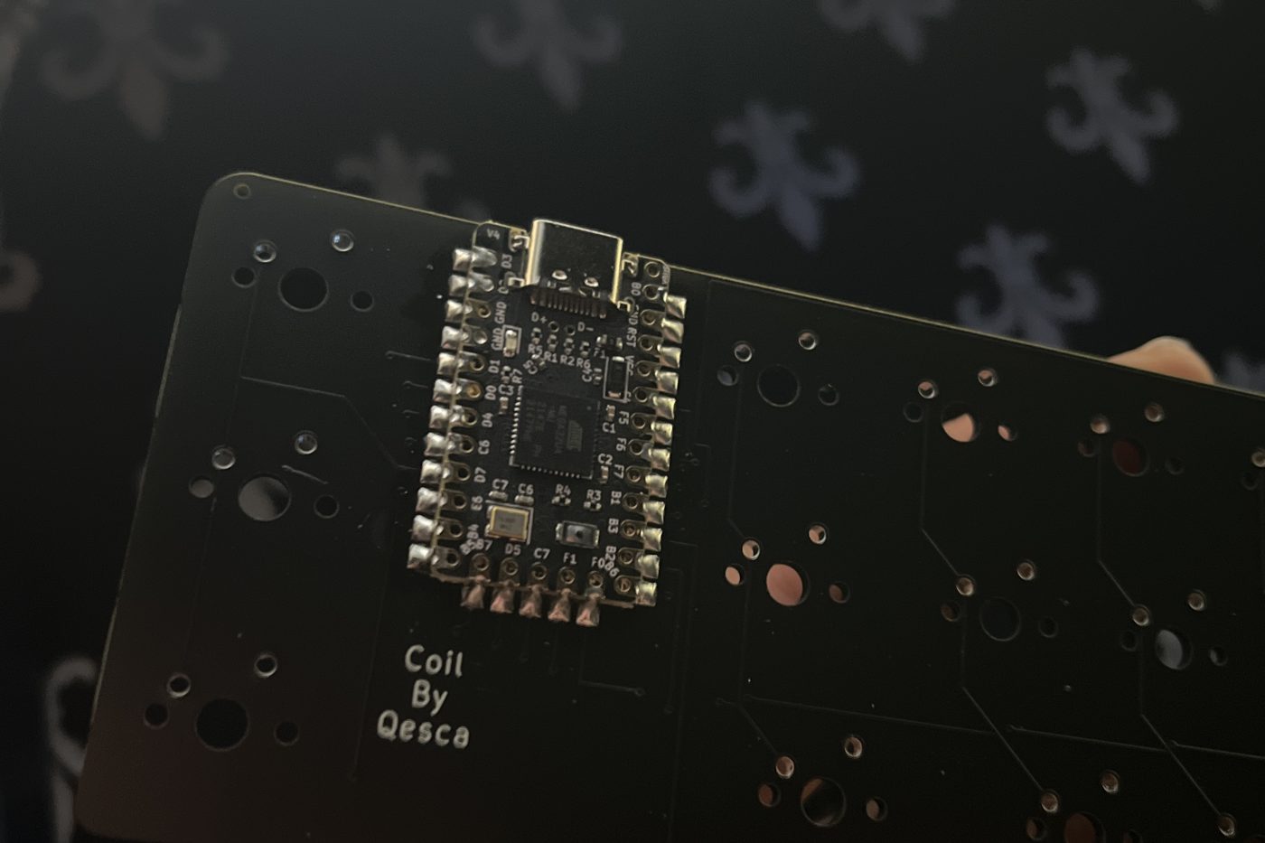 Next came the electronics. I designed the PCB in KiCad, soldered on the microcontroller, and flashed it with custom firmware. The layout finally had a way to talk to my computer.